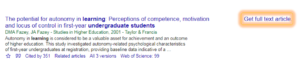 Google Scholar's Get full text article link