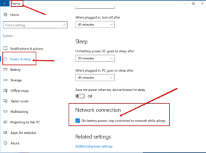 sleep checkbox button